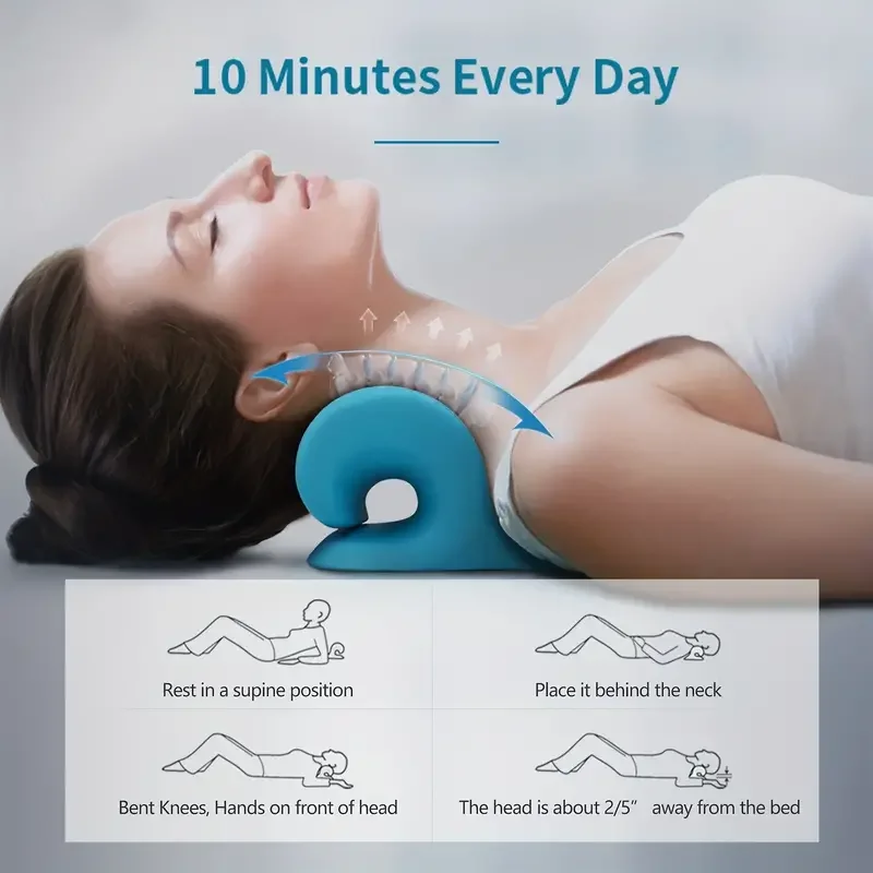 Neck Shoulder Stretcher Neck And Shoulder Relaxer Neck and Shoulder Relaxer Cervical Traction Device Relief Cervical Spine Alignment Chiropractic Pillow Neck Stretcher