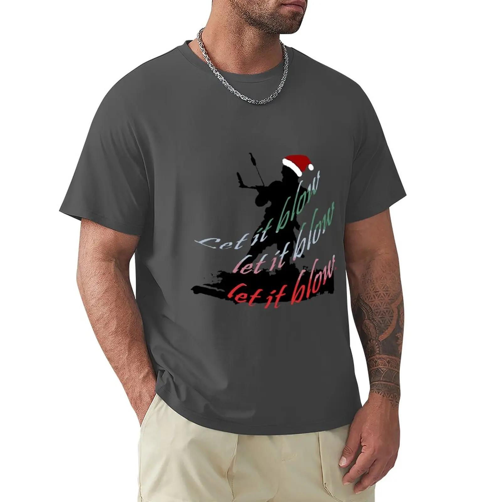 

Kitesurfing Festive Christmas Vacation Novelty Vector T-Shirt vintage t shirt Short sleeve mens plain t shirts