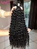 Luvin Burmese Curly Bundles Human Hair 30 34 Inch Deep Wave Raw Hair Bundles 100% Unprocessed Double Weft Hair Extensions Weave 1