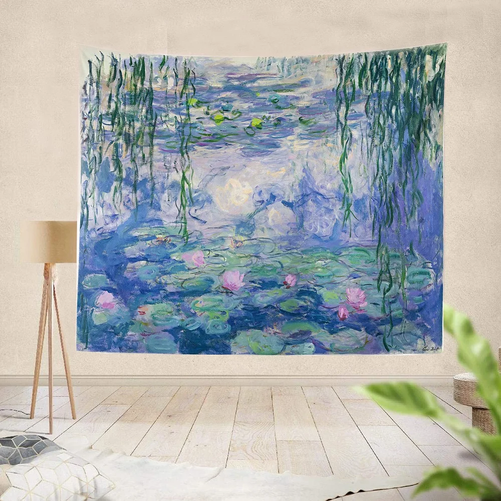 

Nordic Vintage Home Plant Room Decor Wall Art Rug Tablecloth Custom Tapestry Covering Hanging Fabrics Curtains Lotus Pareo Yoga
