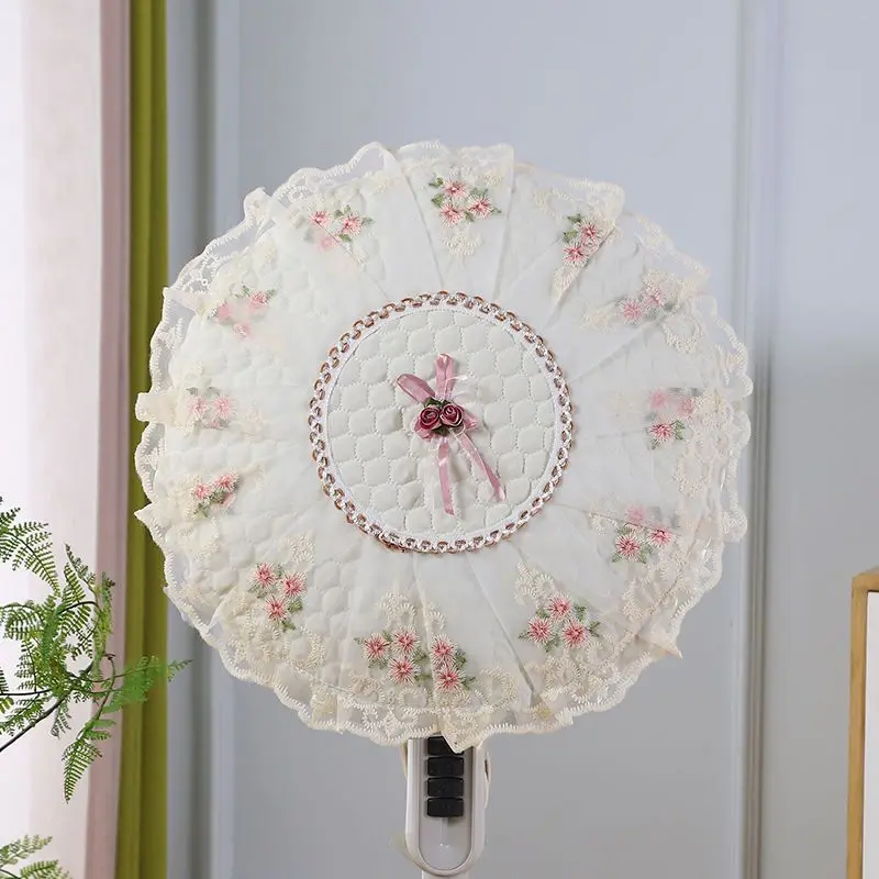 Floor Standing Fan Dust Cover Universal Small Fan Home All Inclusive European Style Desktop Mesh Cover Vertical ZE851