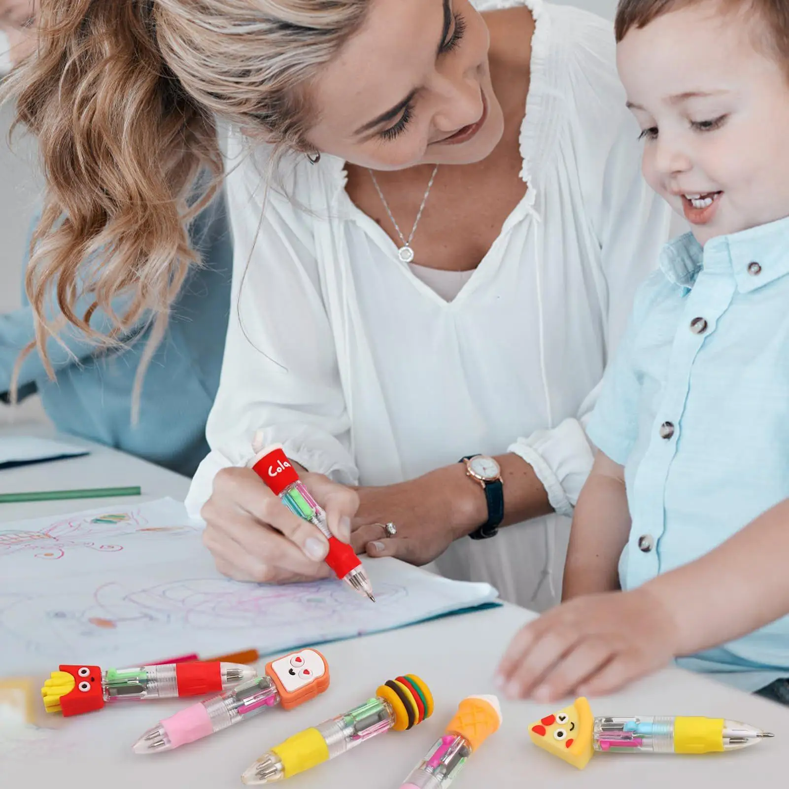 Gel Pens 4-Color Retractable Gel Pens for Writing 10 Pieces Smudge-Proof Ergonomic Grip Cute Stationery for Smooth Writing