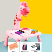 Kids Early Education Led Projector Drawing Table Toys Children Arts Painting Board Desk Mini Doodle Whiteboard Girl Gifts 1