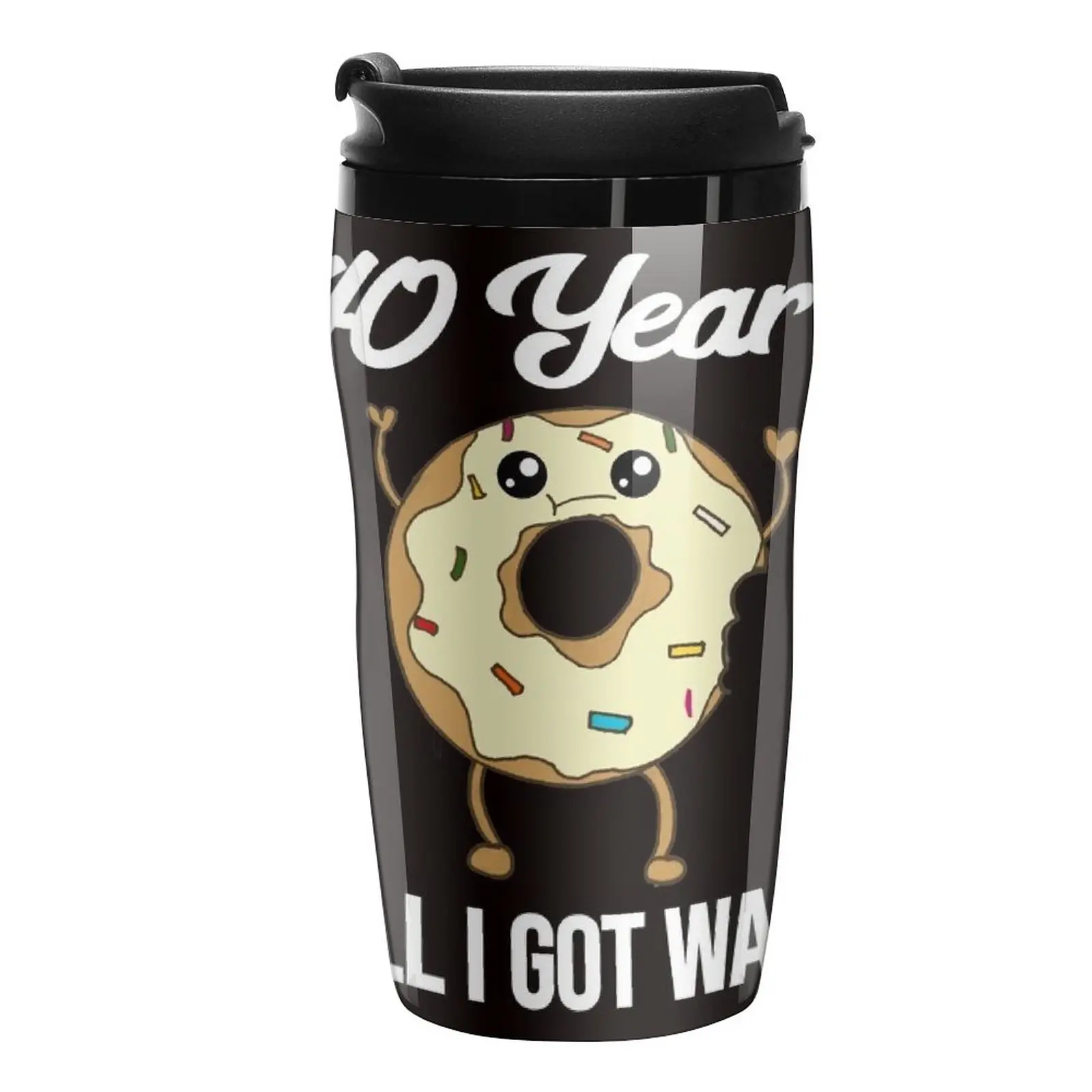 

New 40 Year Work Anniversary Funny Donut - 40th Employee Appreciation Travel Coffee Mug Coffee Glass Cup Espresso