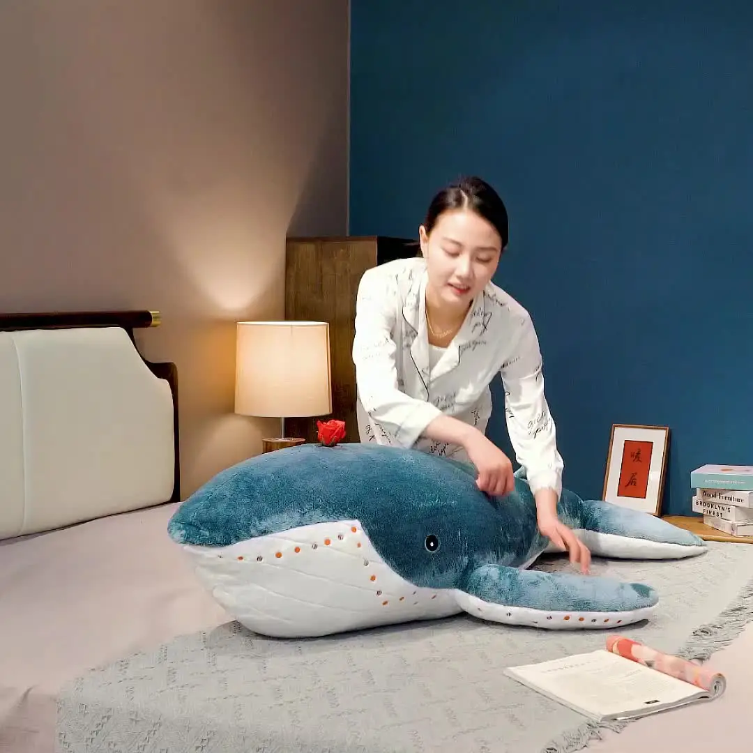 Cartone animato squalo balena bambola bambini peluche 100 cm Kawaii regalo  di Natale animale marino pesce cuscino bambini giocattoli di peluche  decorazione della stanza - AliExpress, image size:1080x1080
