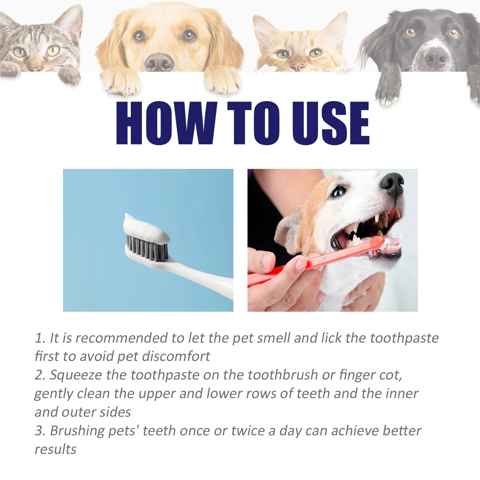 Dogs Cats Pets V34 Cleaning Toothpaste Chiens Things Goods Cats Small Breeds Dental Stone Teeth Clean Fresh breath Pets Supplies