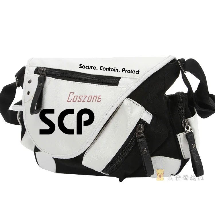 SCP Foundation Cosplay Crossbody Messenger Bag School Handbag Teentage Travel Shoulder Rucksack Gift