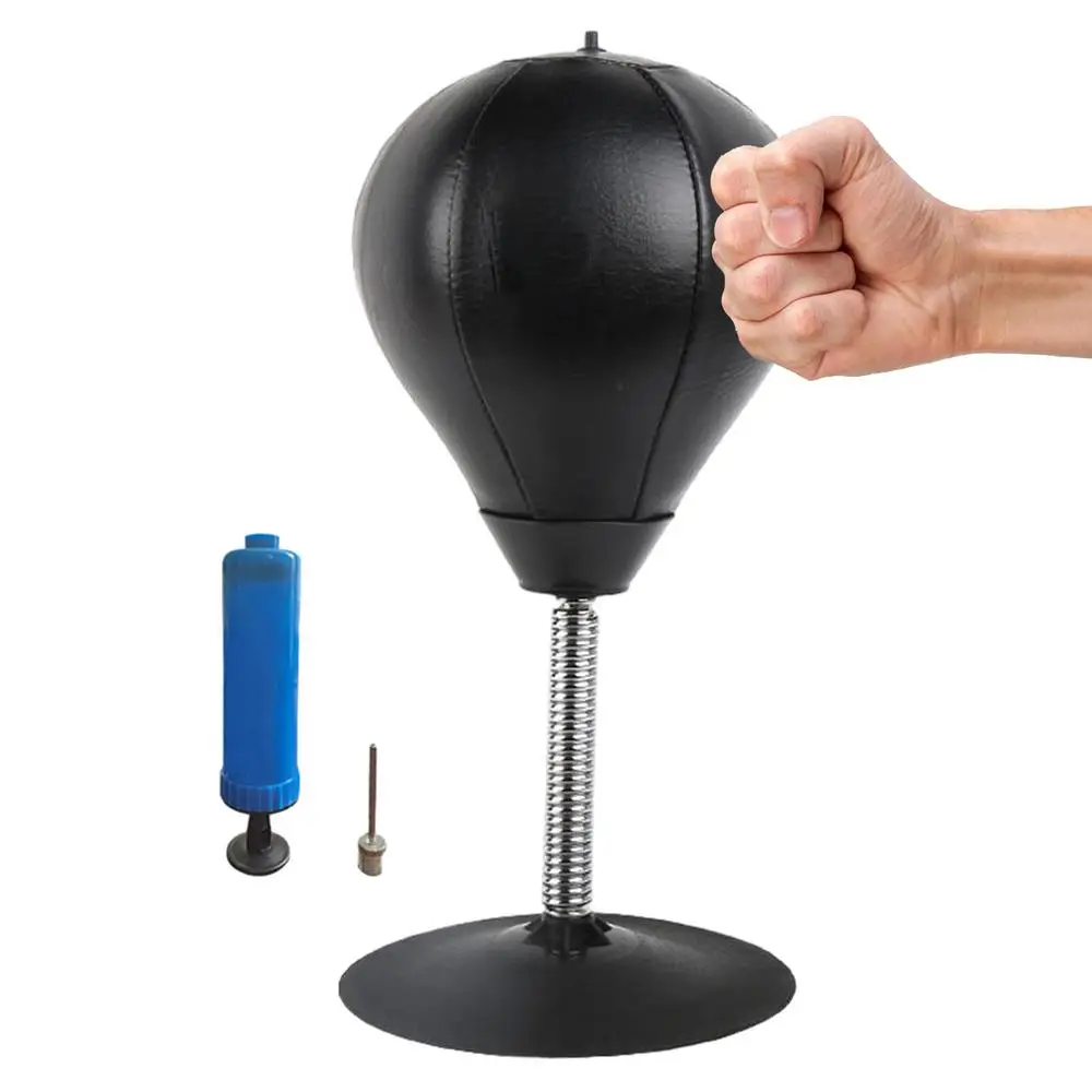 Tabletop Punching Bag With Suction Cup & Stand Boxing Speed Ball Boxing Equipment For Adults Children Funpunch Rage Bag