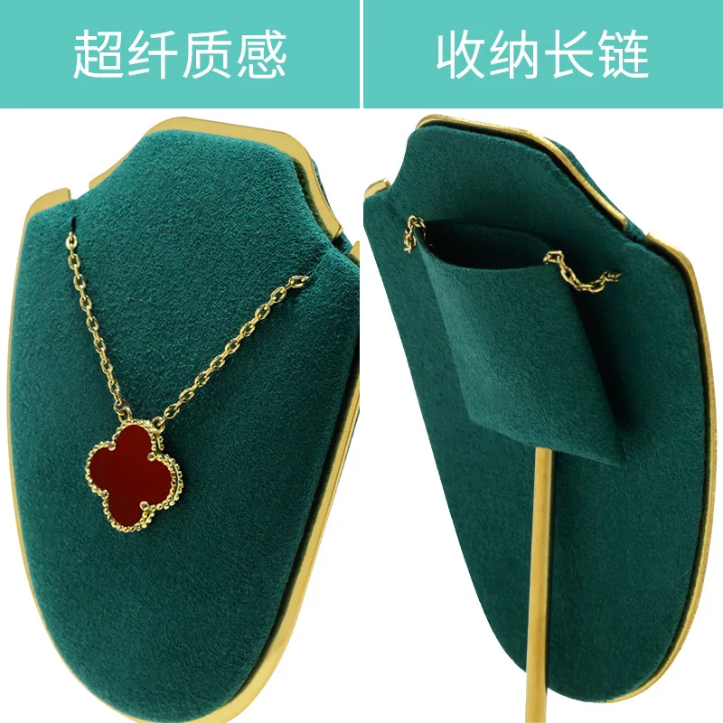 Cute Mini Necklace Display Bust Stand Black Blue Purple Jewellry Display Stand Exhibition Shelf Jewelry Photography Props
