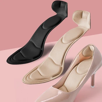 Solette in memory foam Solette per scarpe con tacco alto da donna Soletta tagliabile antiscivolo Comfort Traspirante Protezione del tallone Cuscinetti per scarpe da massaggio 1