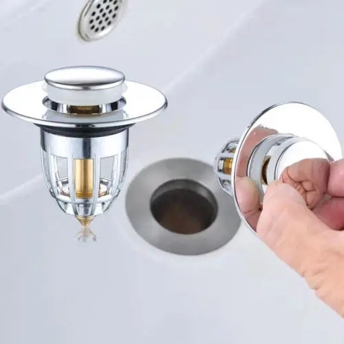 Universal Wash Basin Core Bounce Drainage Filter Pop-Up Bathroom Sink Plug 1Pc bathroom accessories,bathroom sink plug