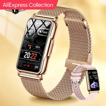 AliExpress 컬렉션 LIGE 스마트 워치 여성용 풀 터치 스크린 블루투스 통화, IP67 방수 스포츠 피트니스 트래커 스마트워치