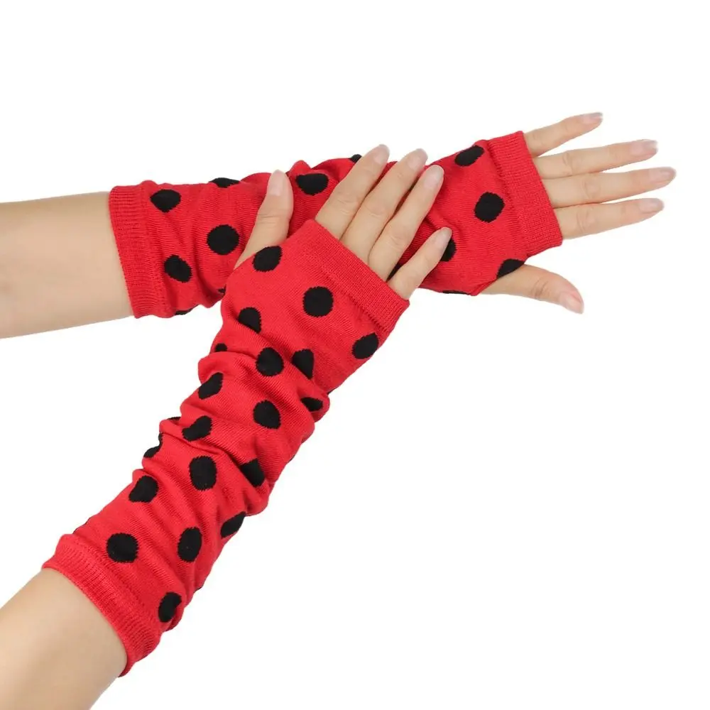 Polyester Polka Dot Thigh High Socks for Women and Kids