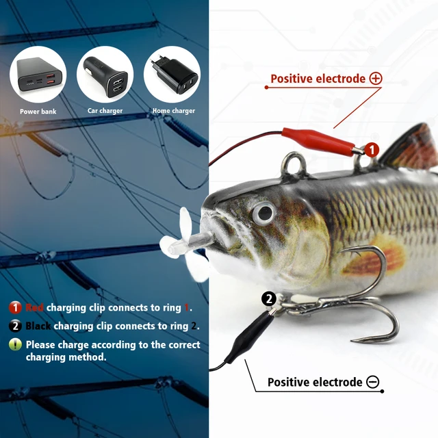 90mm mini Automatic Swimming Robotic Electric Fishing Lure Multi