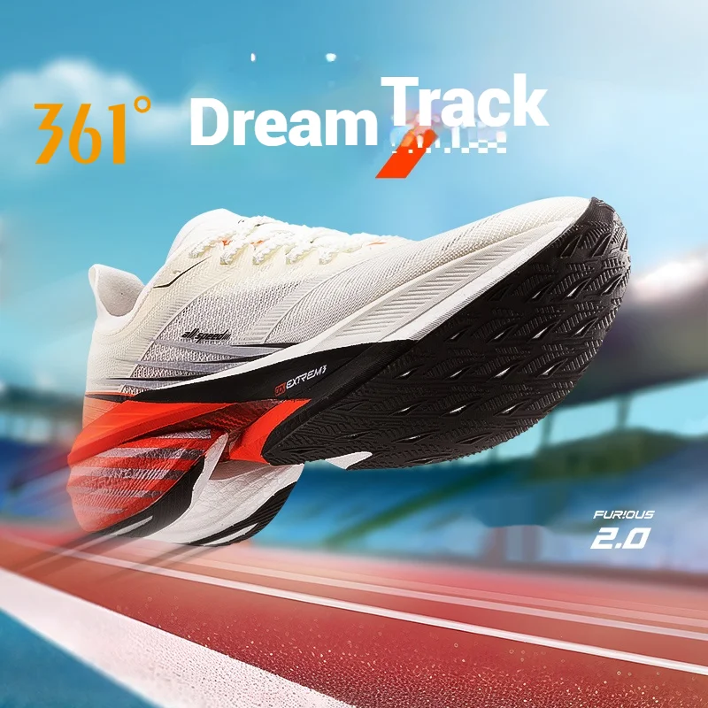 361 Degrees Furious 2.0 Running Sports Shoes Carbon Plate Racing Marathon Rebound Cushioning Men Women 672432201 running shoes