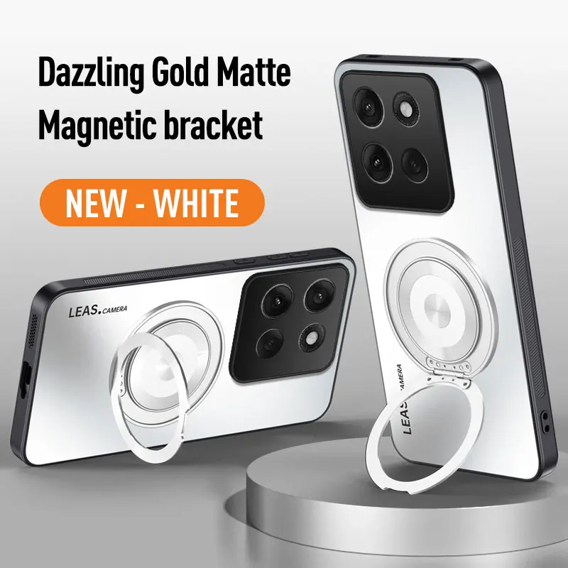 Magnetic Ring Stand Protective Phone Case with Enhanced Grip