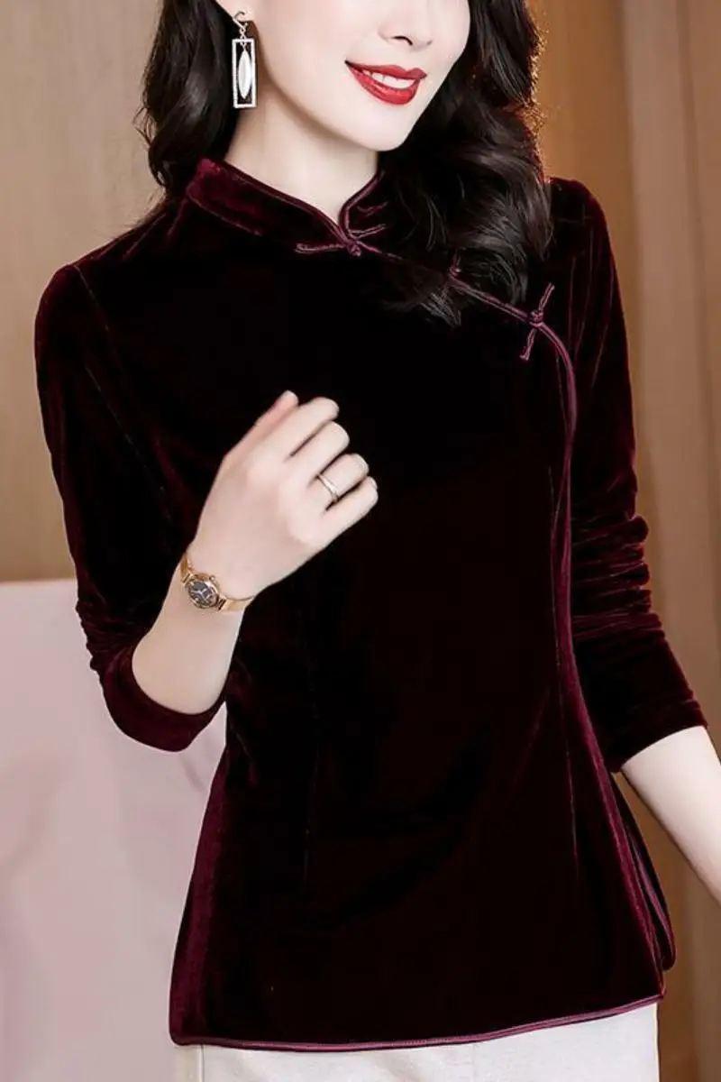 Embroidery Hanfu Top Women Elegant Blouse National Style Spring Summer New Loose Vintage Traditional Chinese Tang Suit 3XL