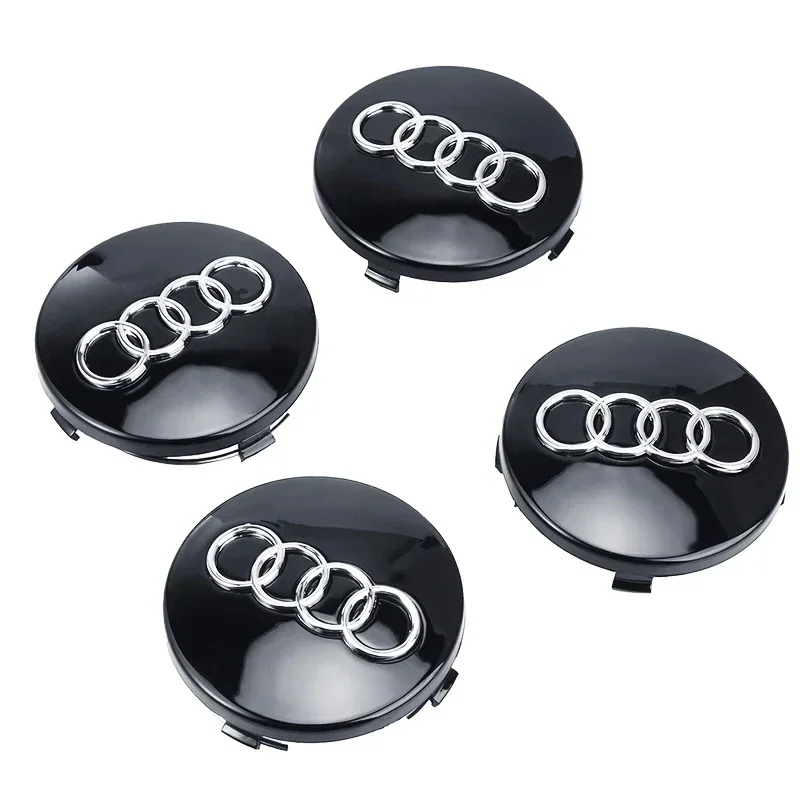 60mm Car Wheel Center Cap 4pcs for Audi A3 A4 A5 A6 A7 A8 S4 S6 A6L