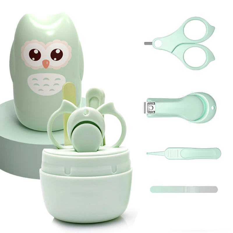 Newborn Baby Nail Scissor Baby Nail Care Tool Kid Safe Portable Clipper Trimmer File Tweezer With Box Children Manicure Kit nail clipper nail care kit nail trimmer