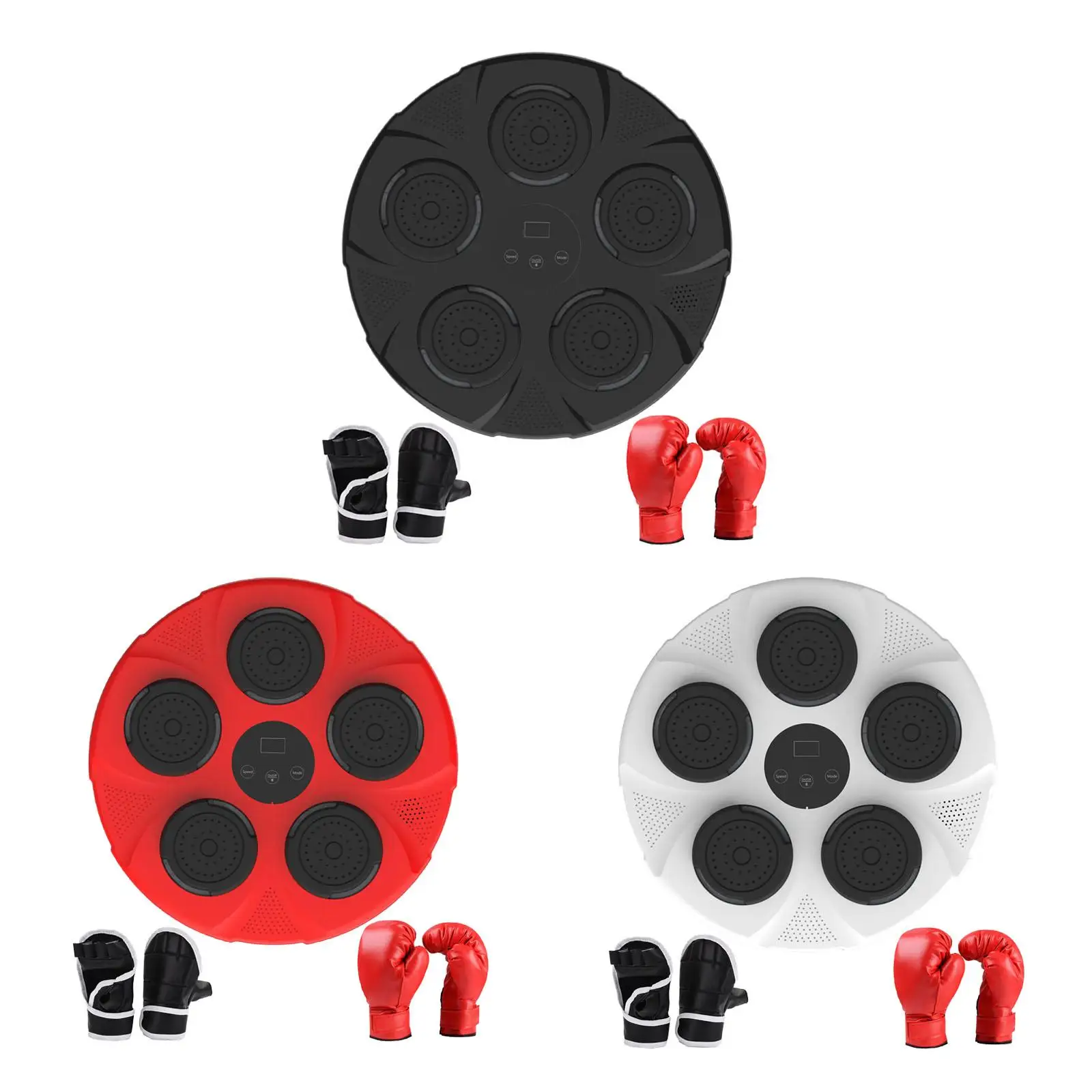 

Music Boxing Machine Wall Mounted RGB Lights Music Boxing Wall Target for Reaction Agility Martial Arts Response Training Focus