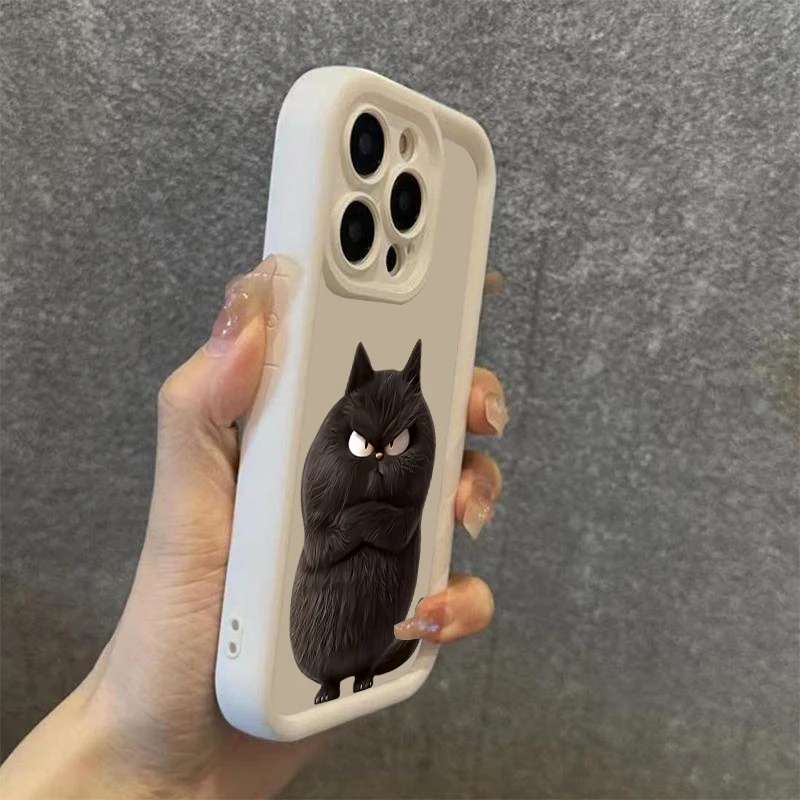 Charming Black Cat TPU Soft Silicone Phone Case Cover
