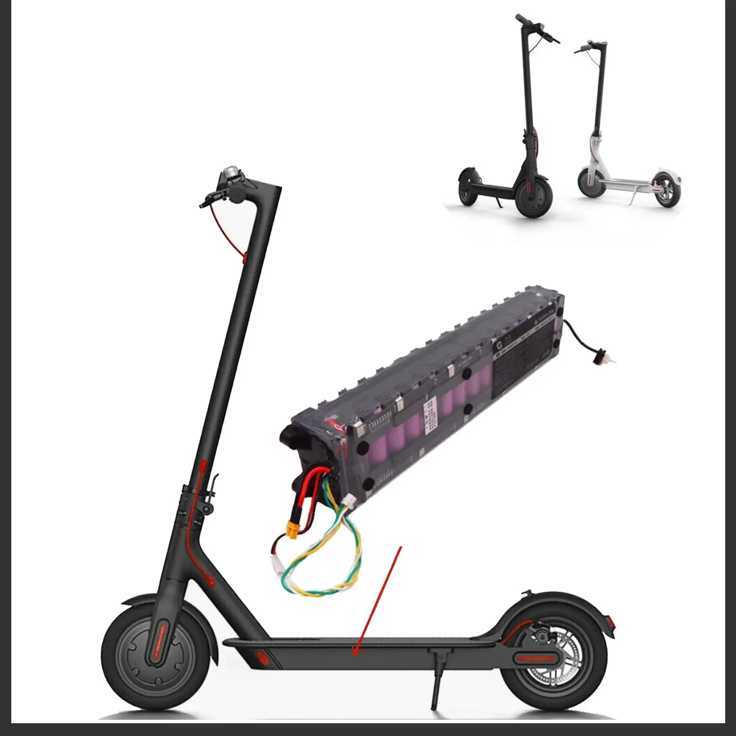 Per Batterie Ricaricabili 36V Pacco Batteria 10.5Ah 30Ah Scooter Elettrico Per Batteria Scooter M365 Batteria Lifepo4 48V