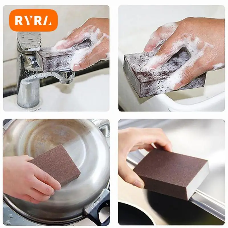 

Kitchen Accessories Emery Sponge Eraser For Removing Rust Brush Cleaning Cotton Gadget Descaling Clean Rub Pot Kitchen Sponges
