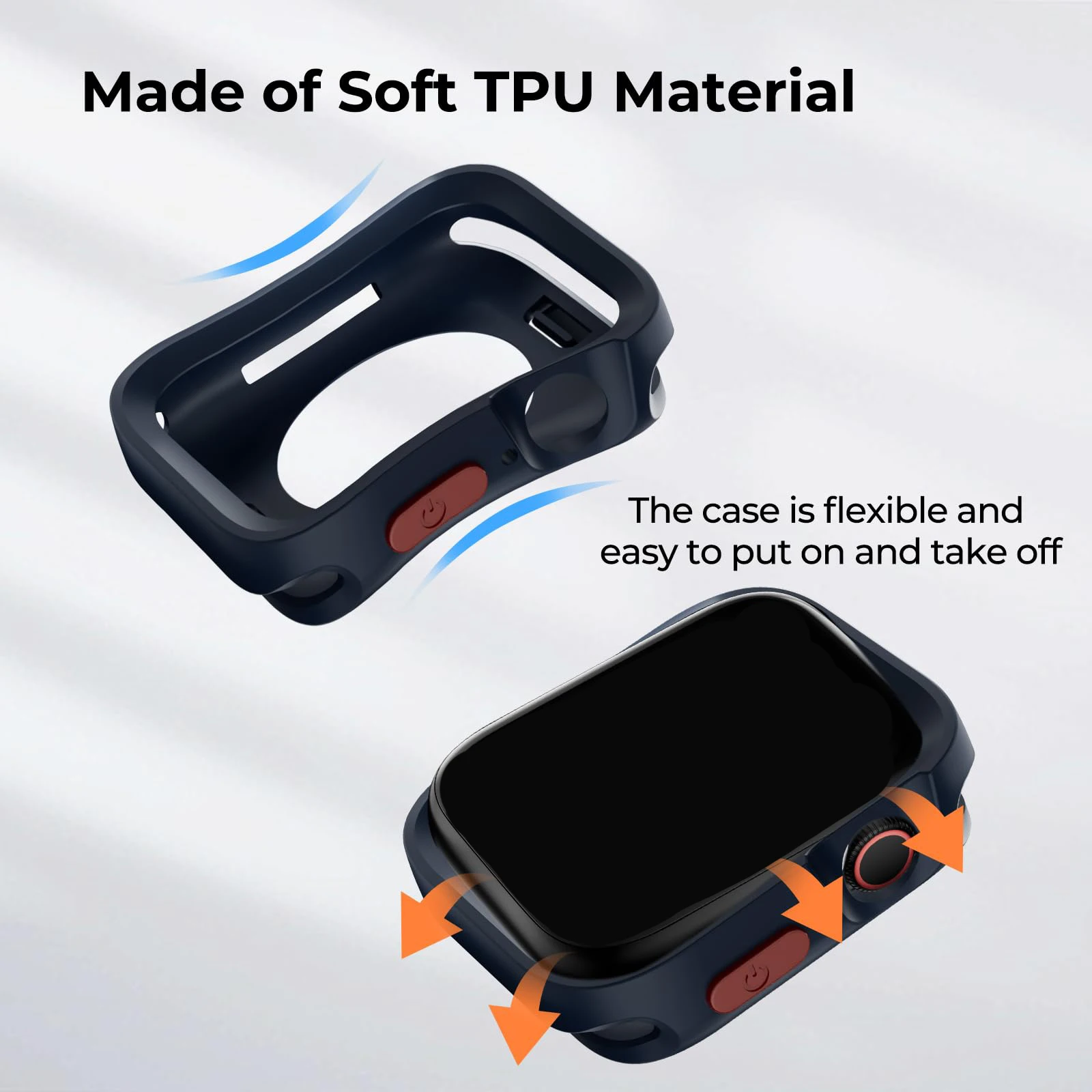  ġ ߰ ̽ Ʈ Ŀ, TPU   ȣ , ̿ġ ø 9, 8, 7, 6, 5, 4, SE, 40mm, 41mm, 44mm, 45mm, 49mm