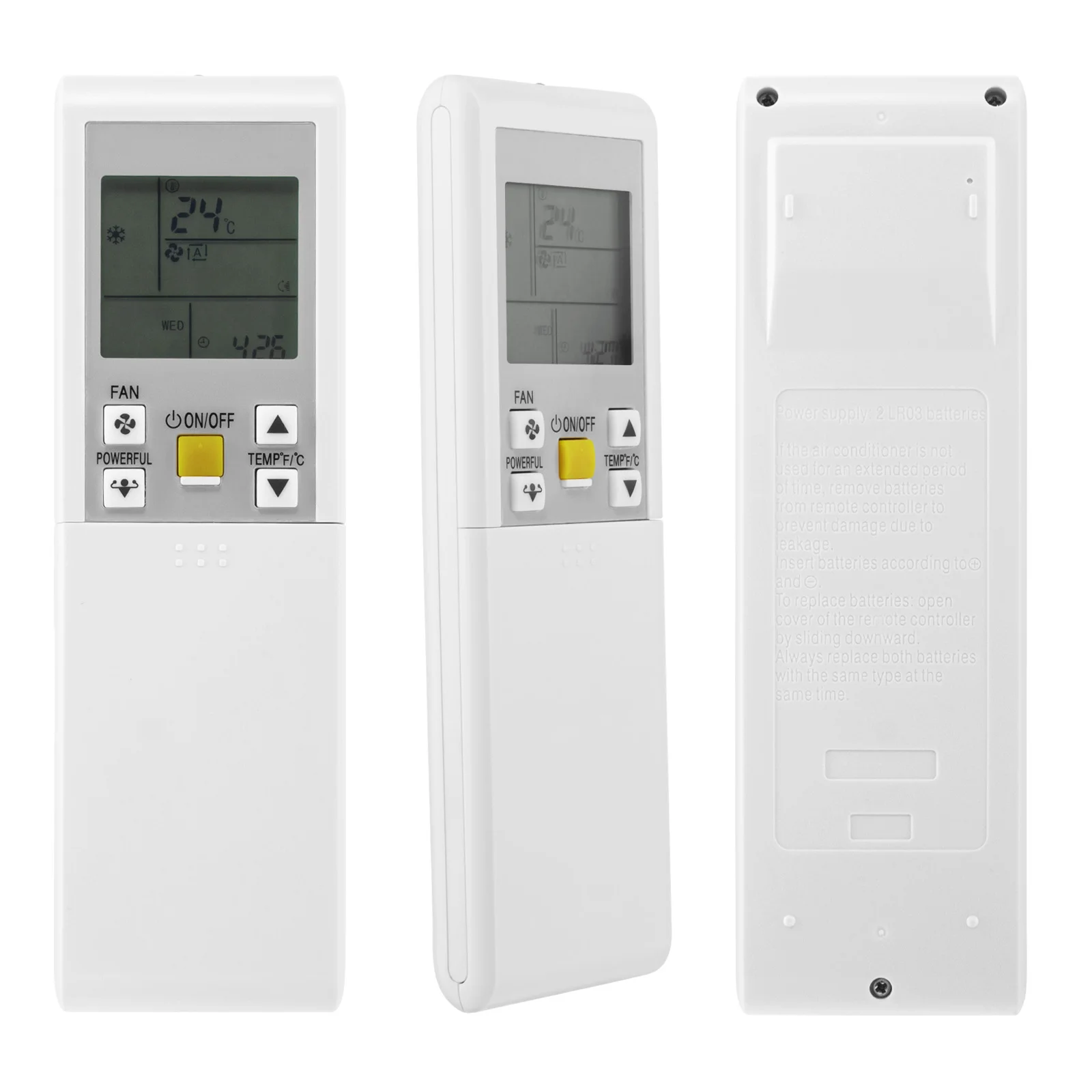 백라이트가 있는 Daikin 에어컨 컨트롤러용 새 원격 제어 ARC452A4 주간 타이머 기능 없음