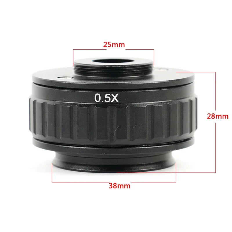 microscope adapter CTV 0.35X 0.5X 1X Focus Adjustable C Mount Adapter 38MM Ring for New Type Of Trinocular Stereo Microscope