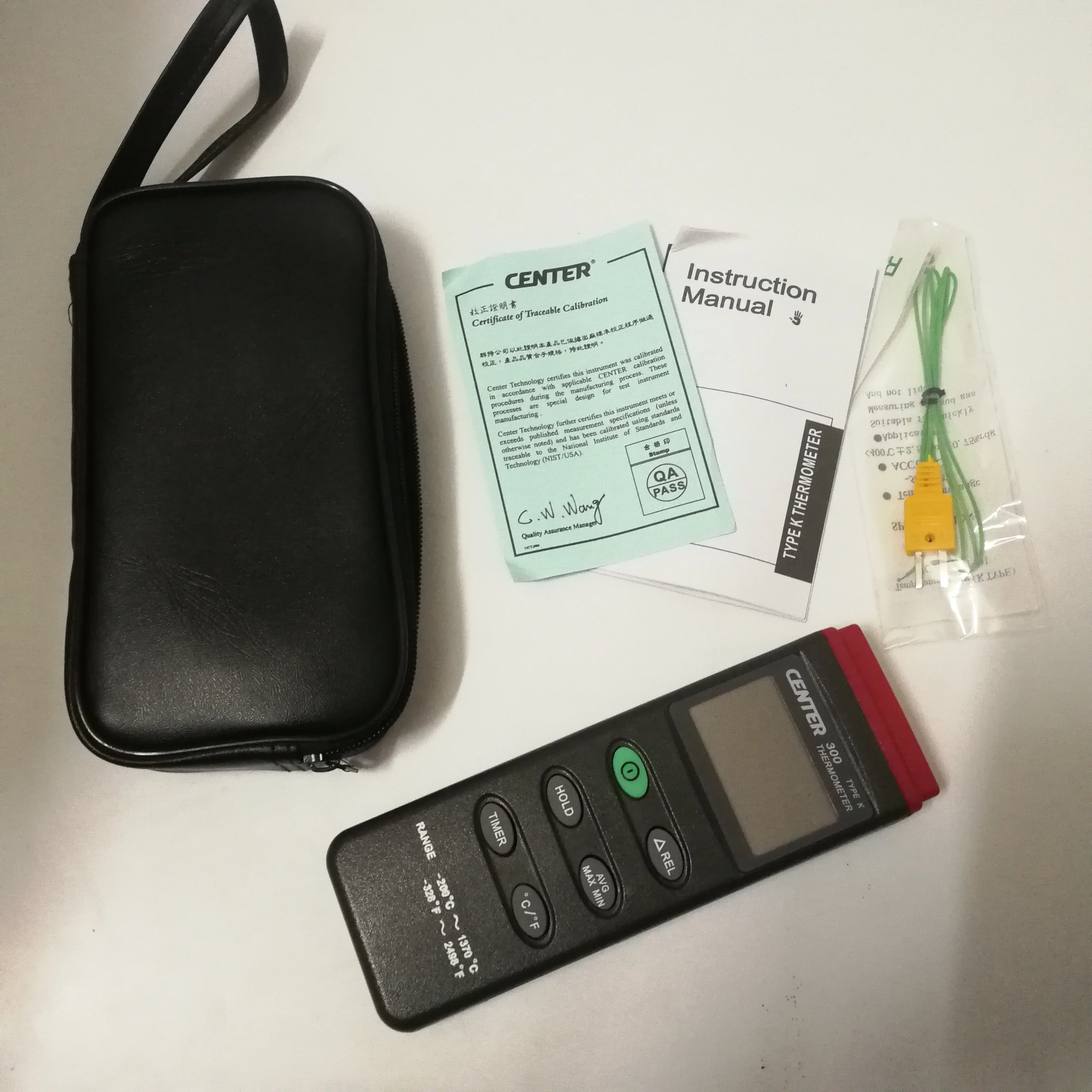 CENTER 300 Digital K-Type Thermocouple Thermometer 200–1370°C High Temp Industrial Temperature Meter detail image 2