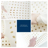 100% Thailand natural latex mattress with cover natural rubber pure mattress 1.5m/1.8m bed thickened home dormitory cushion mats 5