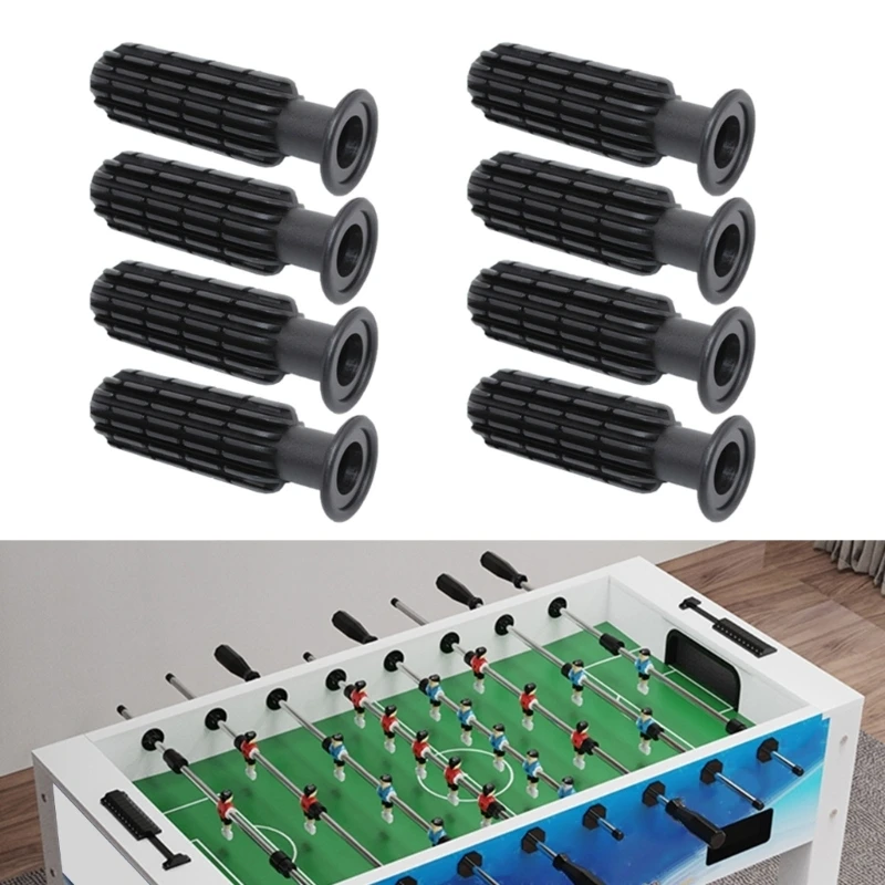 8Pcs Soccer Handle, Table Soccer Handle, Foosball Replacement Handle Handle Grip Grip for Foosball Lover