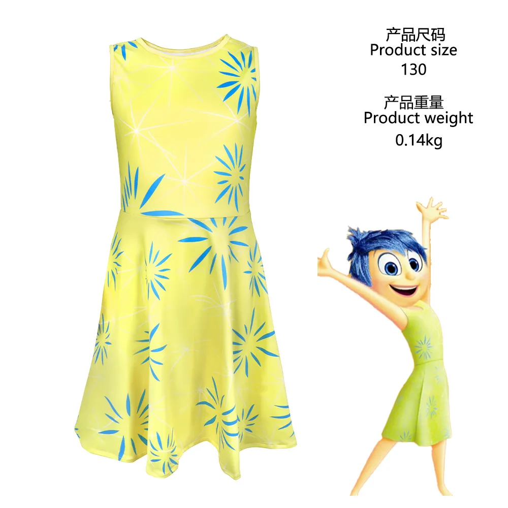 thumbnail image 1 of Disfraz de Cosplay de Joy para adultos y niños, ropa de fiesta de carnaval de Halloween, juego de rol, película de anime Inside Out 1 y 2, disfraz de Disgust, 1 of 4