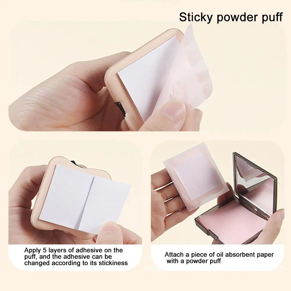 100 Sheets Portable Face Oil Absorbing Paper With Mirror Case Facial Care Paper Absorbs Fat Woman Beauty Beauty Facial O9T0