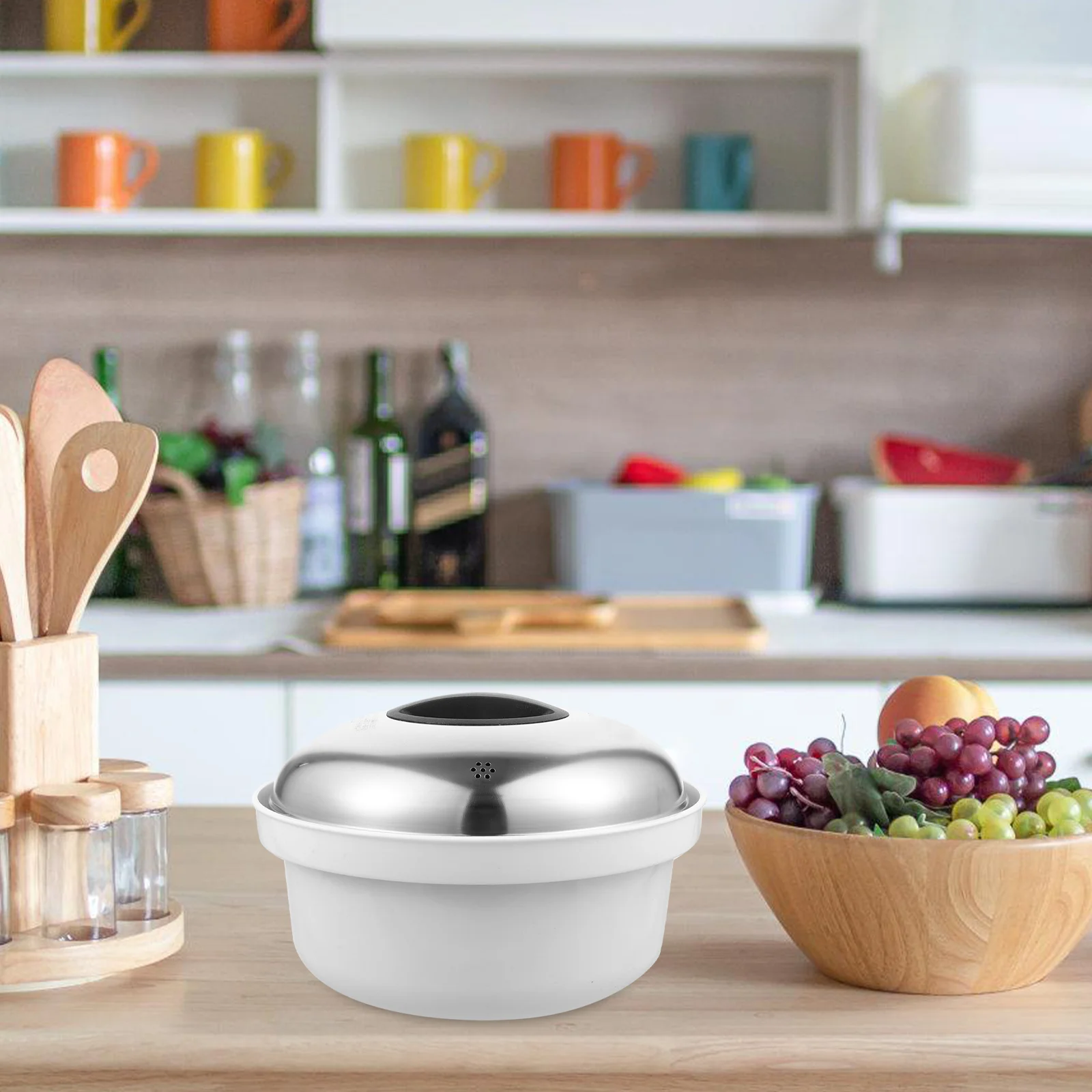 Steamer Set Healthy Cooking Pot Basket with Lid Meat Pan Food Microwave Ovens Kitchen Cooker