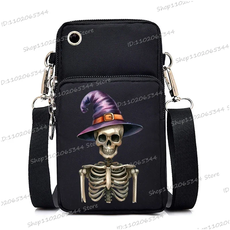 Borsa A Tracolla Con Teschio Gotico In PU – Unisex Per Cosplay E Uso Quotidiano