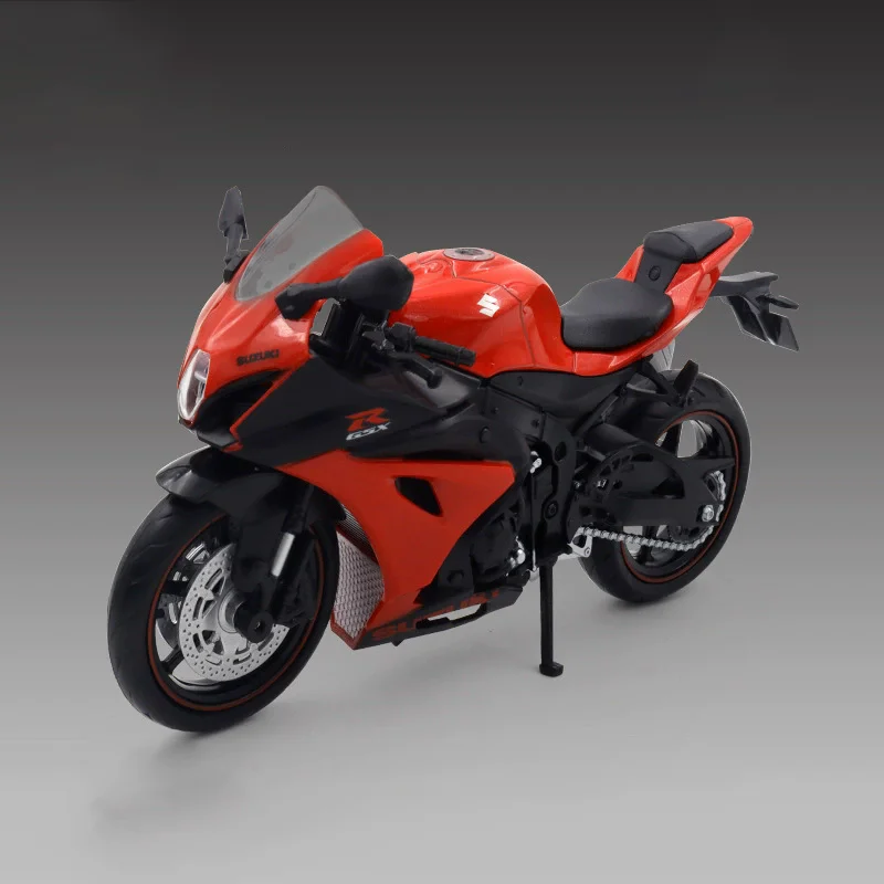 1:12 Scale Suzuki Motorcycle Model Toy with Shock Absorption - Cross-Country Motorbike Hobby Ornament