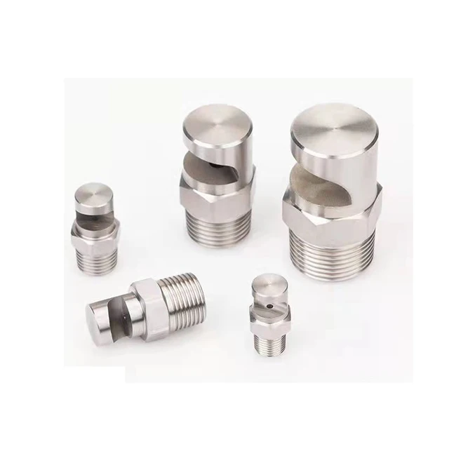 1/8 "1/4" 3/8 "1/2" 3/4 "Elhajolt Széles Látószögű Lapos Ventilátor Fúvóka Bsp Hím Rozsdamentes Acél Sprinkler A Por Eltávolításához. Tisztító Hűtő