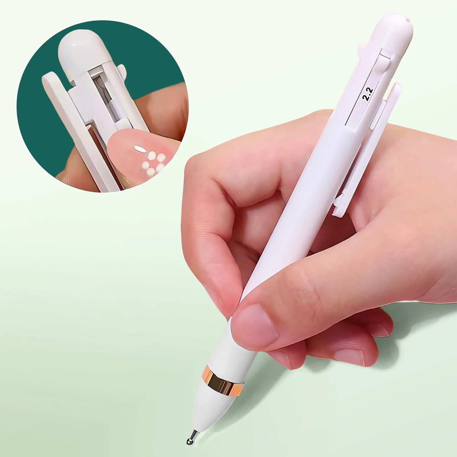 Nail Art Tools Nail Art Pen Nail Art Brush Rhinestone Picker Pen Rhinestone Picking Tool Nailpop 4-IN-1 Nail Art Dotting Pen in Ballpoint Pen Design Tiny Paint Brushes for Rhinestone Precision Tools for Manicure DIY