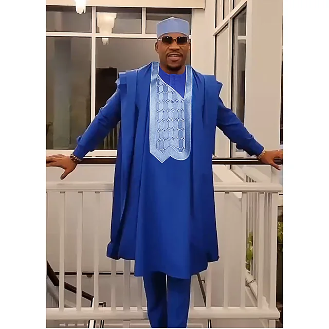 Deji Embroidered Agbada Outfit