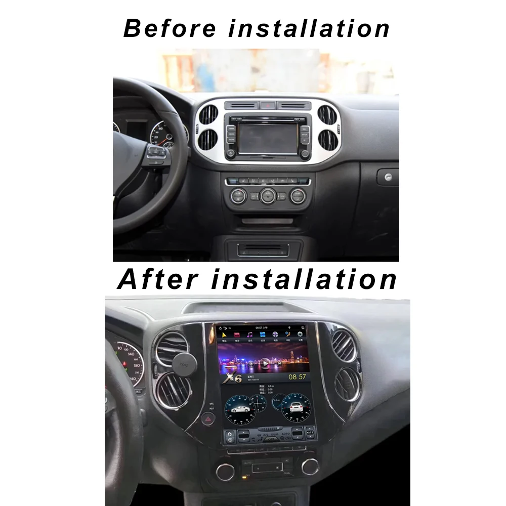 Car Radio For VW Volkswagen Tiguan 2010-2016 Android 12 Autoradio Tesla  Multimedia Stereo Audio Player GPS Navigation - AliExpress