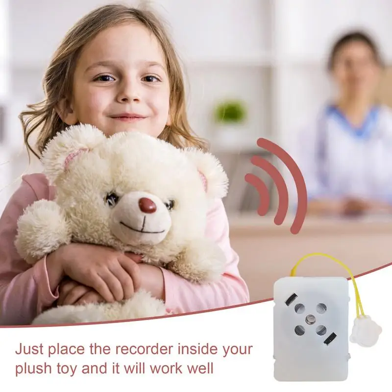 Stuffed Animal Sound Recorder 35 Seconds Button Sound Box Toys Recording Device Plush Toy Custom Messages Recorder Voice Box - 4