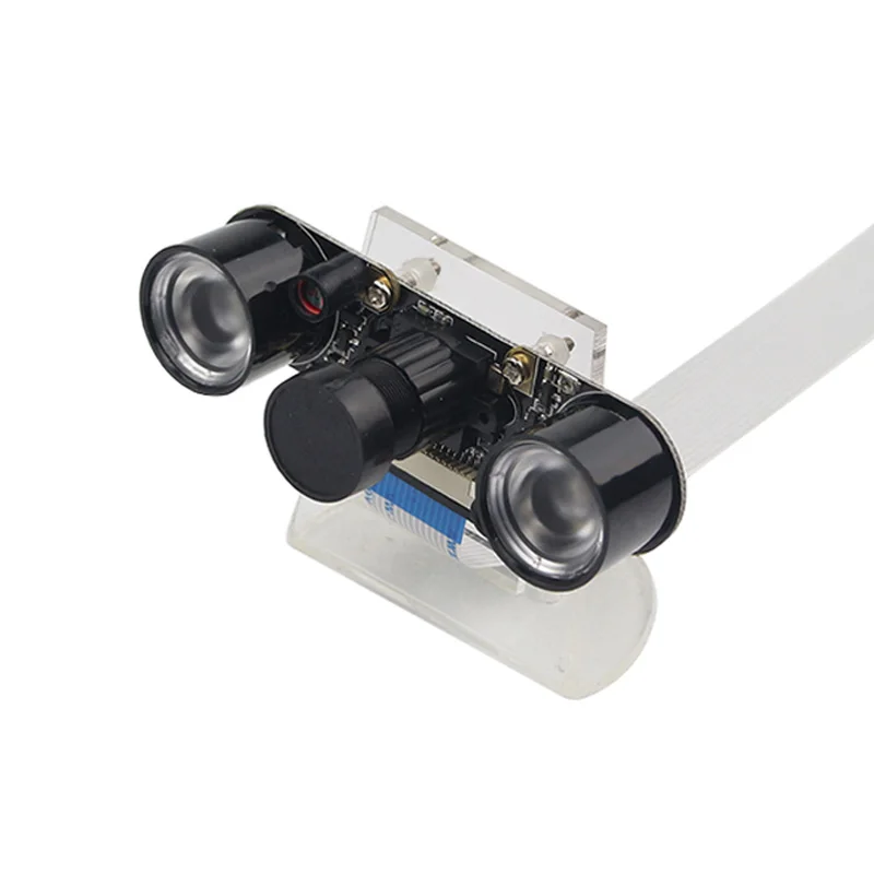 Raspberry Pi 4 Night Vision Camera with 2 Infrared Light 5MP OV5647 cam for Monitoring 3D