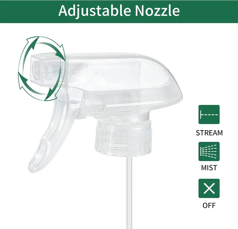 Pack De 6 Boquillas Pulverizadoras Resistentes Con 3 Modos - Compatibles Con Botellas De 8 Y 16 Oz