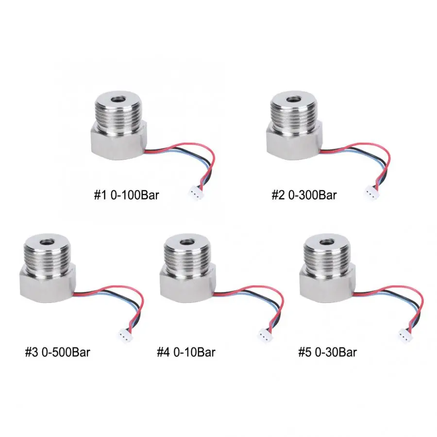 Druckmessumformer Mit G1/2 Flachmembran – 0-300 Bar, 5 V DC, 3-adrig, Analog 0,5-4,5 V, Für Hydraulik Und Industrie, Piezoresistiv