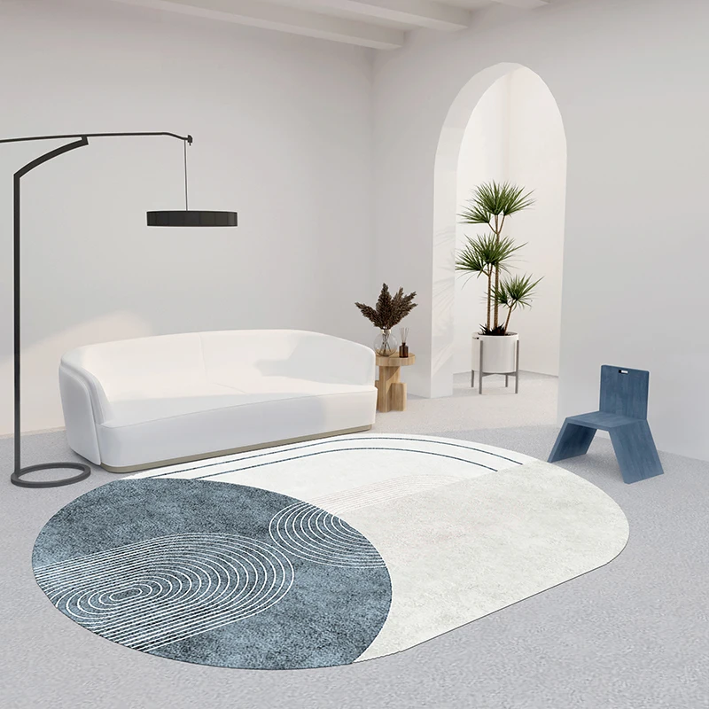 

Nordic Geometric Anti-Slip Oval Carpet, Living Room, Sofa, Coffee Table, Bedroom, Large Area, Bedside Rugs, Kitchen, Mats
