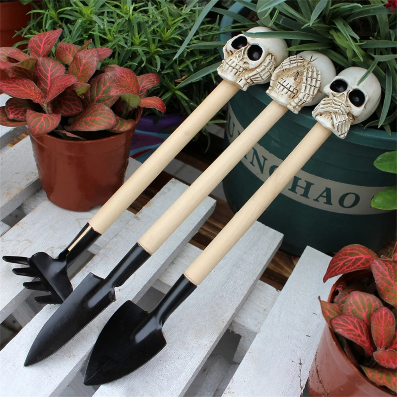 

3Pcs Garden Tool Mini Portable Shovel Rake Potted Plant Garden Soil Dropship