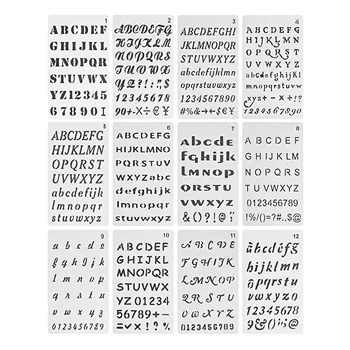 Reusable Alphabet Letter and Number Stencils 1