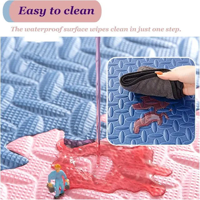 Puzzle Exercise Sports Gym Mat Protection EVA Leaf Grain Floor Mats Yoga Fitness Non-Slip Splicing Rugs Workout Foam Floor Mat 4